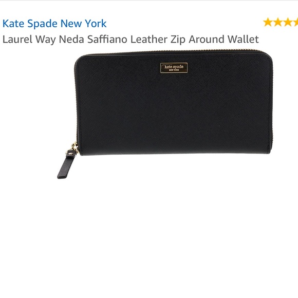 kate spade Handbags - Kate spade black leather wallet